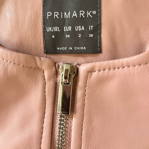 Primark Pink Vegan Pleather Jacket - Picture 2 of 4